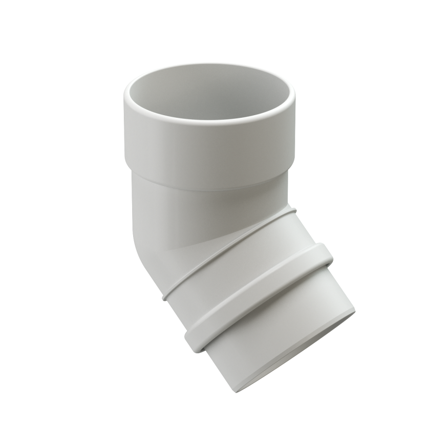 Колено водосточное 45˚ Docke Lux, Пломбир купить в Белгороде