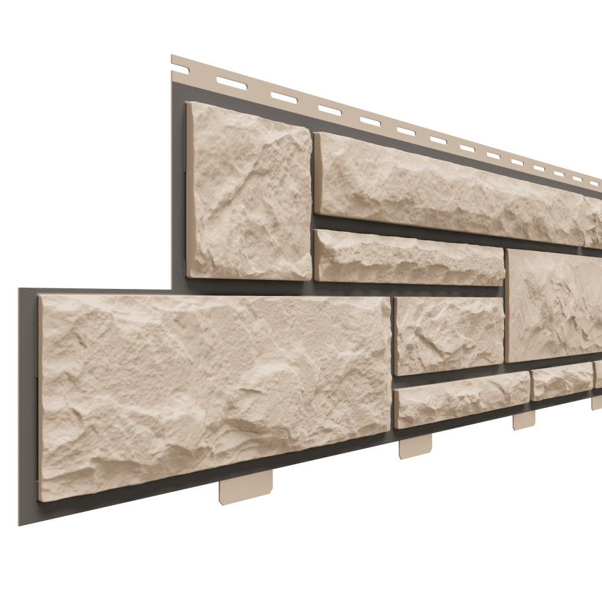 Фасадные панели Доломит, Брусчатка Доломит, Орех 2000 мм купить в Белгороде