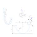 Крюк короткий усиленный модернизированный с комплектом крепления Aquasystem, RAL 8017 Коричневый 150/100 купить в Белгороде