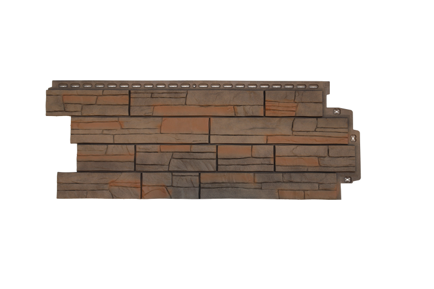 Фасадная панель Grand Line, Сланец Design Plus, Сандал купить в Белгороде