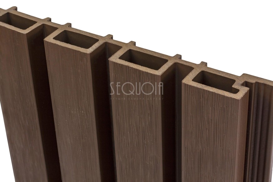 Доска фасадная SEQUOIA co-extrusion Коричневая купить в Белгороде