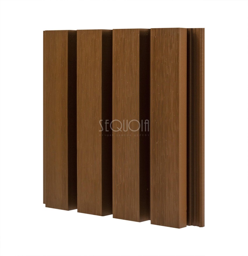 Доска фасадная SEQUOIA co-extrusion Светло-коричневая купить в Белгороде