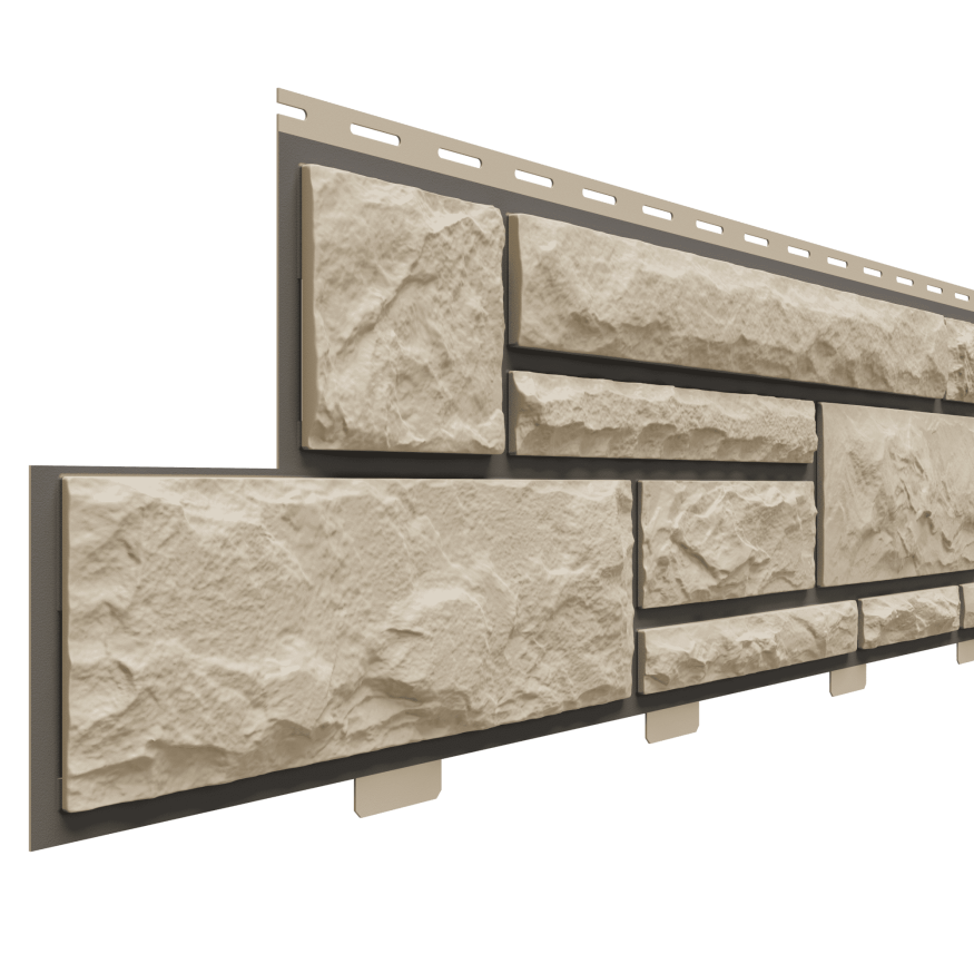 Фасадные панели Доломит, Брусчатка Доломит, Сандал 3000 мм купить в Белгороде