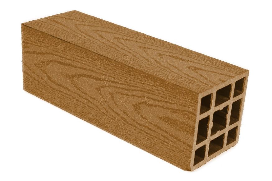 Столб гладкий из ДПК АЙ-ТЕХПЛАСТ бронзового цвета. купить в Белгороде