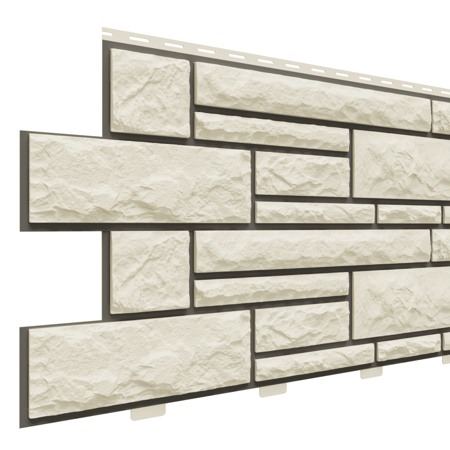 Фасадные панели Доломит, Брусчатка Доломит, Слоновая кость 3000 мм купить в Белгороде