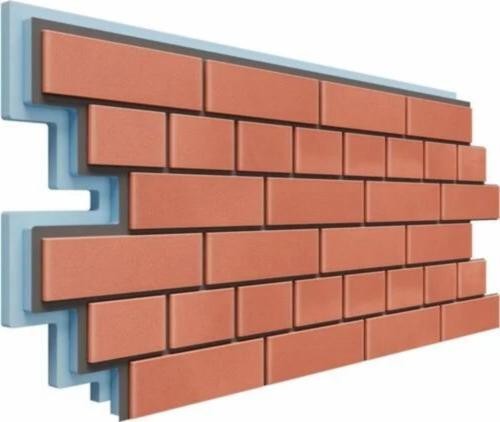 Термопанели Доломит Кирпич 40 мм Красного цвета купить в Белгороде