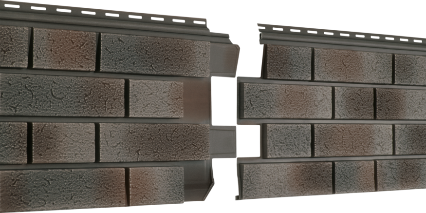 Фасадная панель Ю-пласт Стоун Хаус S-Lock Клинкер Нордик, Пепел купить в Белгороде