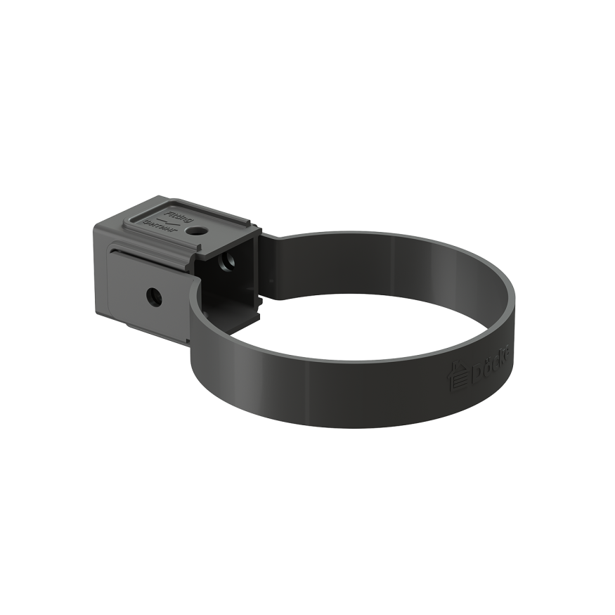 Универсальный хомут для водосточной трубы Docke Standard, серого цвета. купить в Белгороде