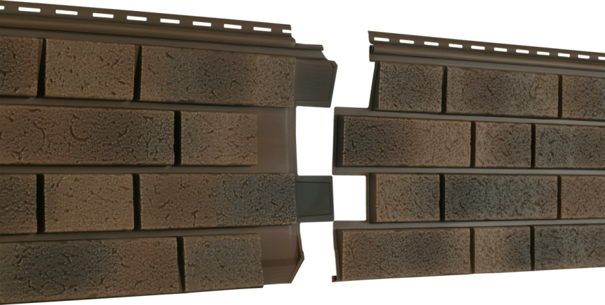 Фасадная панель Ю-пласт Стоун Хаус S-Lock Клинкер Нордик, Лава купить в Белгороде