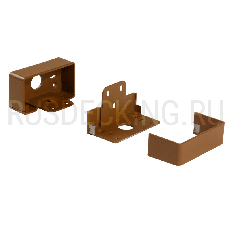 Комплект крепления перил прямое RusDecking Unodeck Орех купить в Белгороде