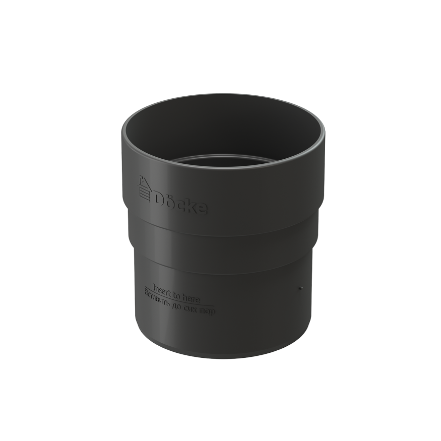 Соединительная муфта для водостока Docke Standard, Серый цвет купить в Белгороде