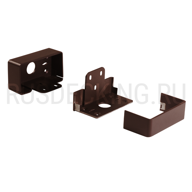 Комплект крепления перил прямое RusDecking Unodeck Венге купить в Белгороде