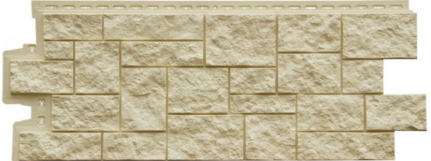 Фасадная панель Grand Line, Дикий камень Classic, Бежевый купить в Белгороде