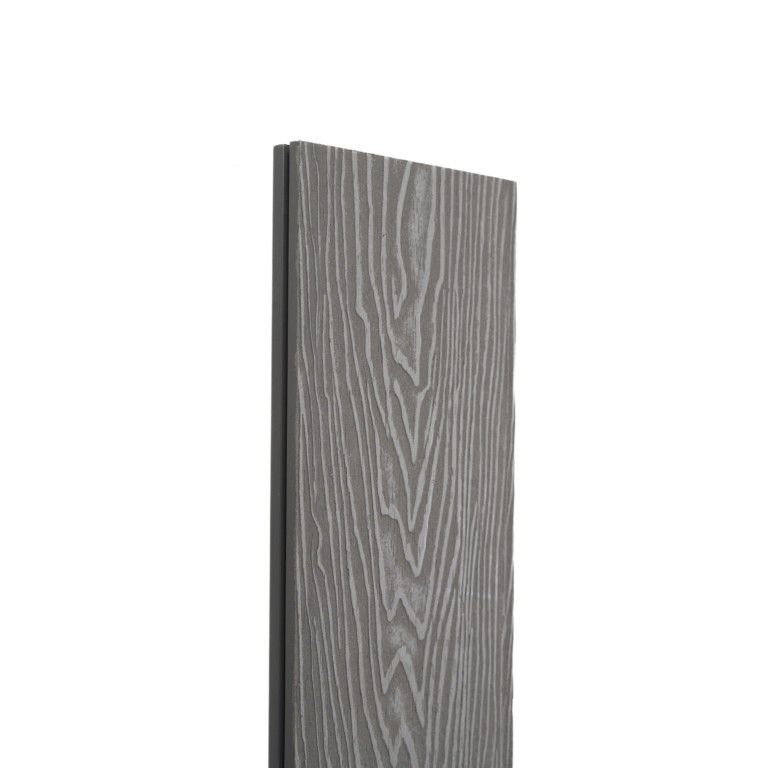 Террасная доска Экодекинг Топ полнотелая, Серый купить в Белгороде