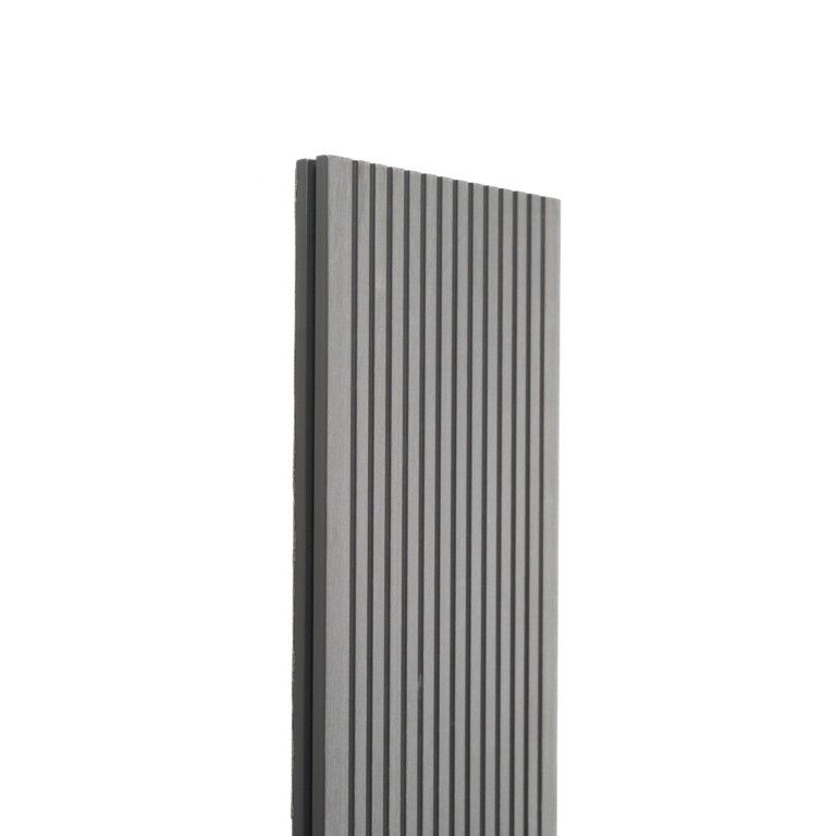 Террасная доска Экодекинг Топ полнотелая, Серый купить в Белгороде