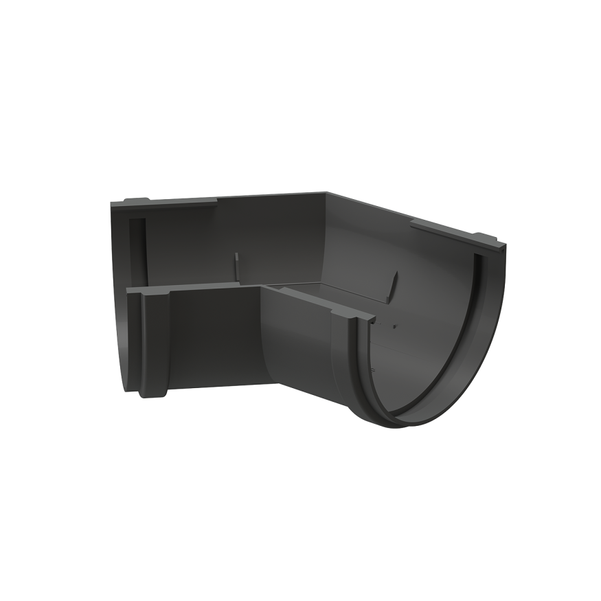 Угол желоба 135˚, Docke Premium, цвет графит купить в Белгороде