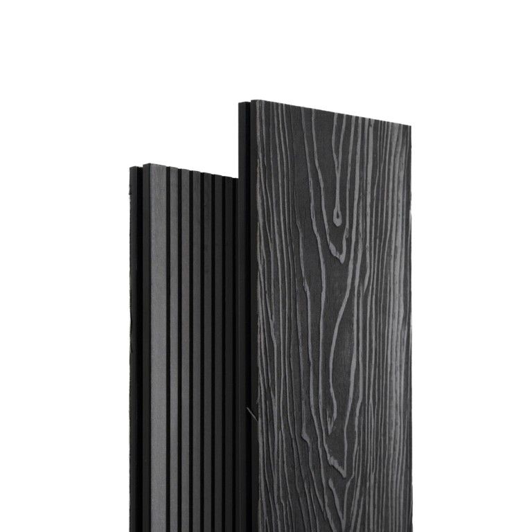 Террасная доска Экодекинг Топ полнотелая, Графит купить в Белгороде