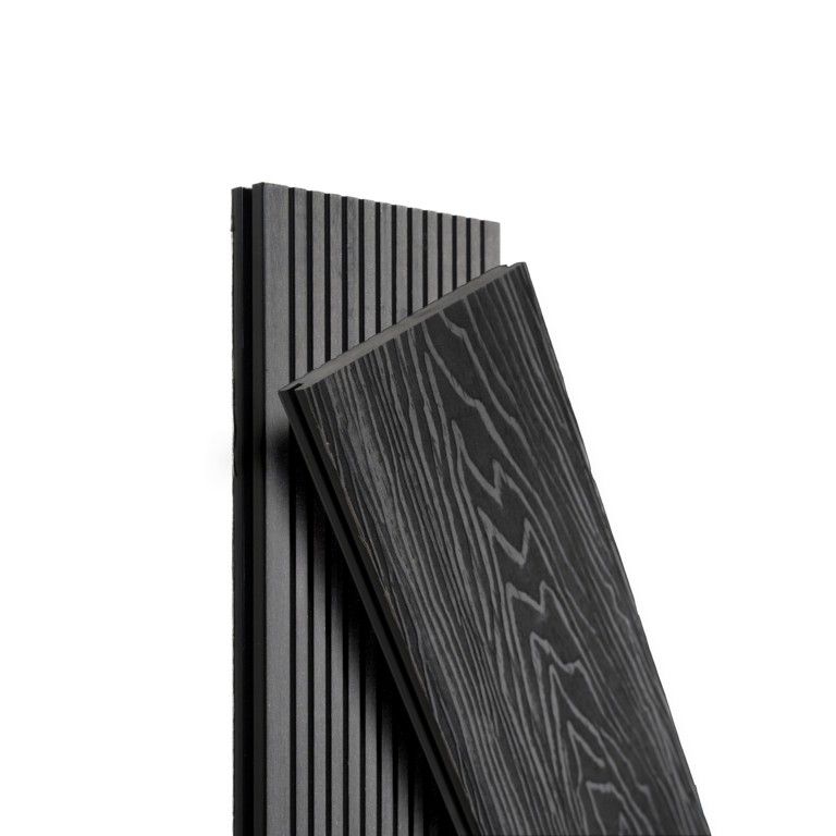 Террасная доска Экодекинг Топ полнотелая, Графит купить в Белгороде