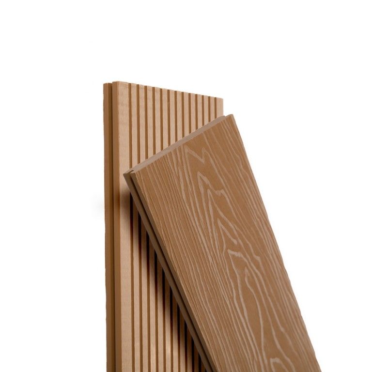 Террасная доска Экодекинг Топ полнотелая, Бронза купить в Белгороде