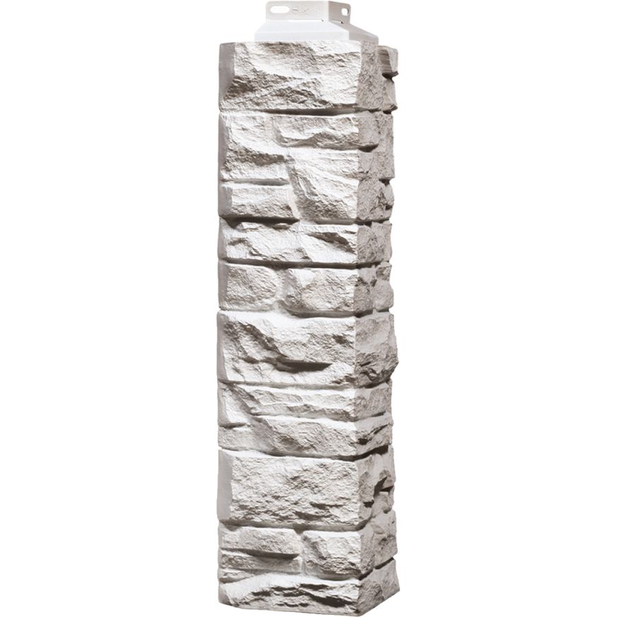 Наружный угол FineBer Скала, Мелованный белый купить в Белгороде