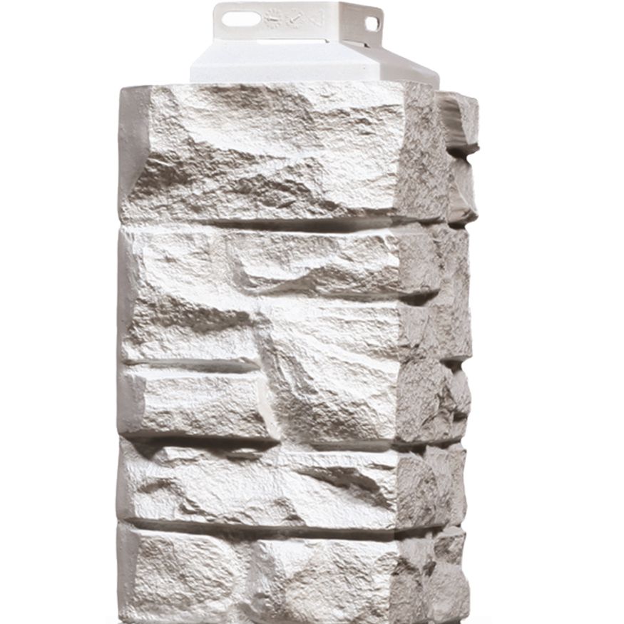 Наружный угол FineBer Скала, Мелованный белый купить в Белгороде