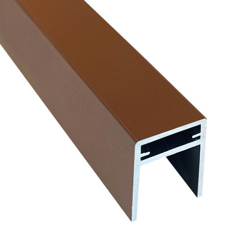 Алюминиевый П-профиль EasyDecking Коричневый купить в Белгороде