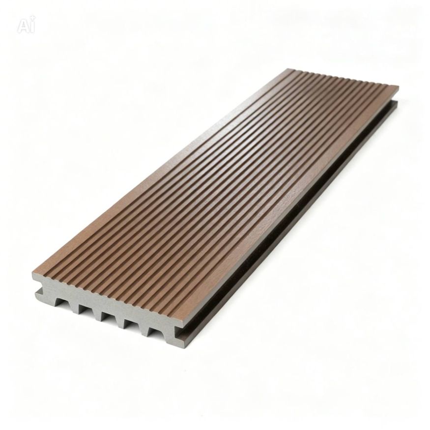 Террасная доска Экодекинг Базик полнотелая, Графит купить в Белгороде