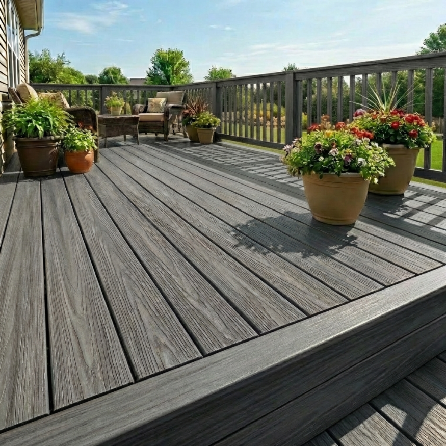 Террасная доска ДПК GardenParkett Табула, Серый купить в Белгороде