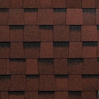 Двухслойная ламинированная черепица Shinglas, Фазенда, Красный цвет купить в Белгороде