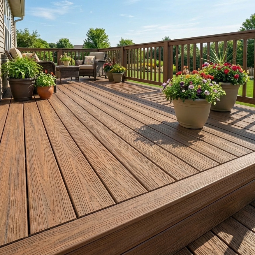 Террасная доска ДПК GardenParkett Табула, Светло-коричневый купить в Белгороде