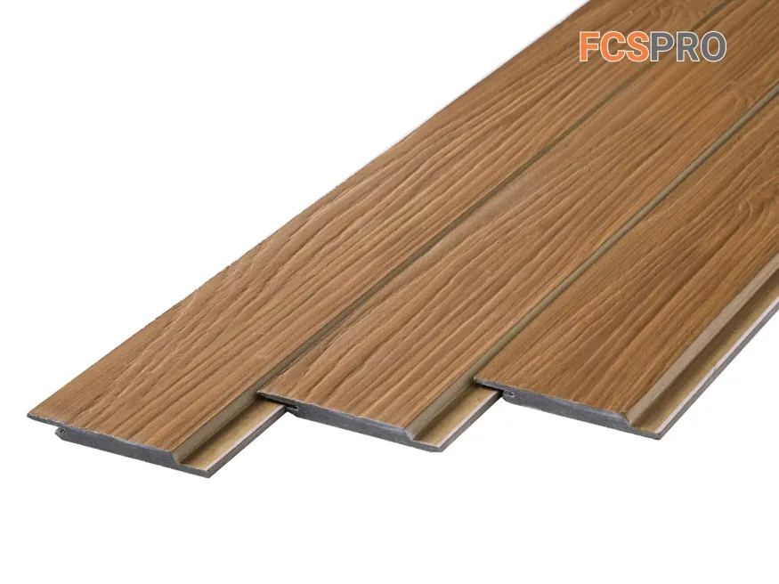 Фиброцементный сайдинг FCSPRO Click Shtil Термо береза купить в Белгороде