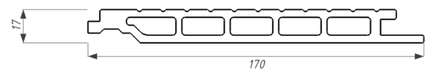Фасадная панель из ДПК WOODVEX, Select, Венге купить в Белгороде