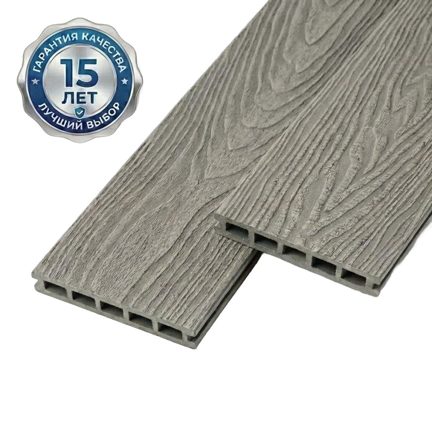 Террасная доска ДПК GardenParkett Патио, Серый купить в Белгороде