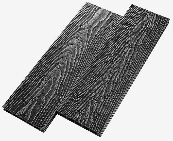 Террасная доска из композитного материала RusDecking Unodeck Vintage - Цвет Графит купить в Белгороде