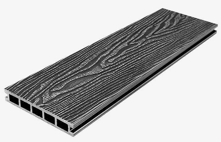 Террасная доска из композитного материала RusDecking Unodeck Vintage - Цвет Графит купить в Белгороде
