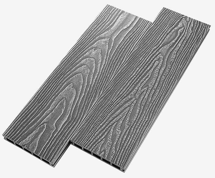 Террасная доска из ДПК RusDecking Unodeck Vintage - Цвет: Серый купить в Белгороде