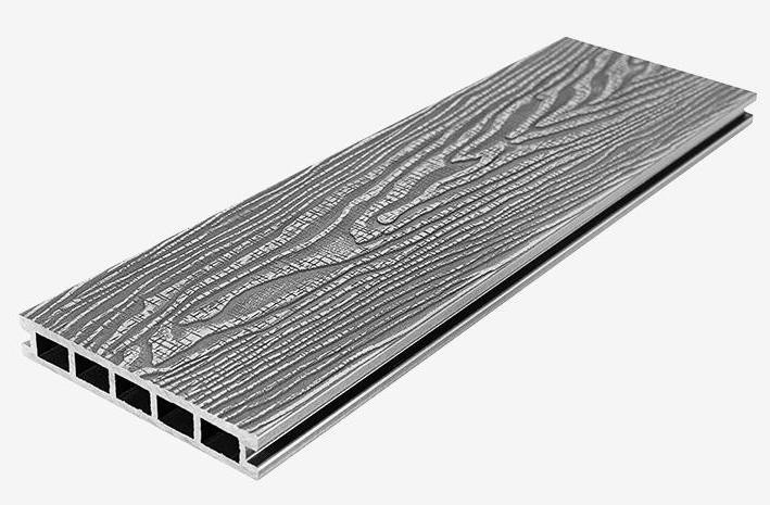 Террасная доска из ДПК RusDecking Unodeck Vintage - Цвет: Серый купить в Белгороде