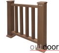 Ограждение из ДПК Outdoor Classic 3D STORM в коричневом миксе. купить в Белгороде