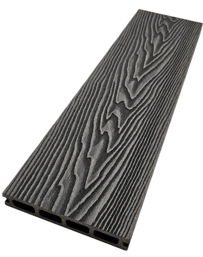 Террасная доска ДПК NanoWood 3D Double Антрацит купить в Белгороде