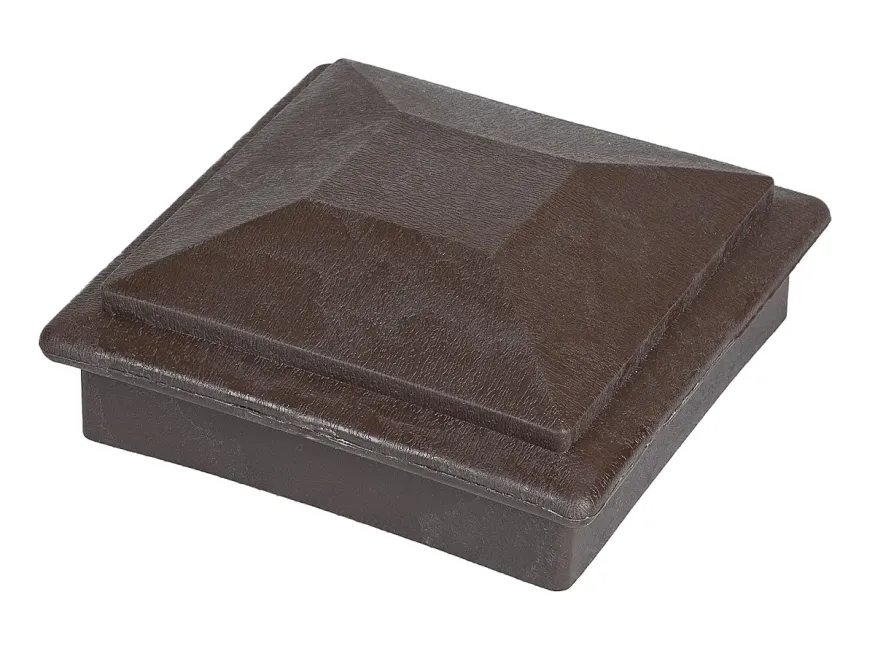 Крышка верхняя фигурная ПВХ для столба 100х100 Deckart Венге купить в Белгороде