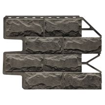 Фасадная панель FineBer Блок, Темно-серый