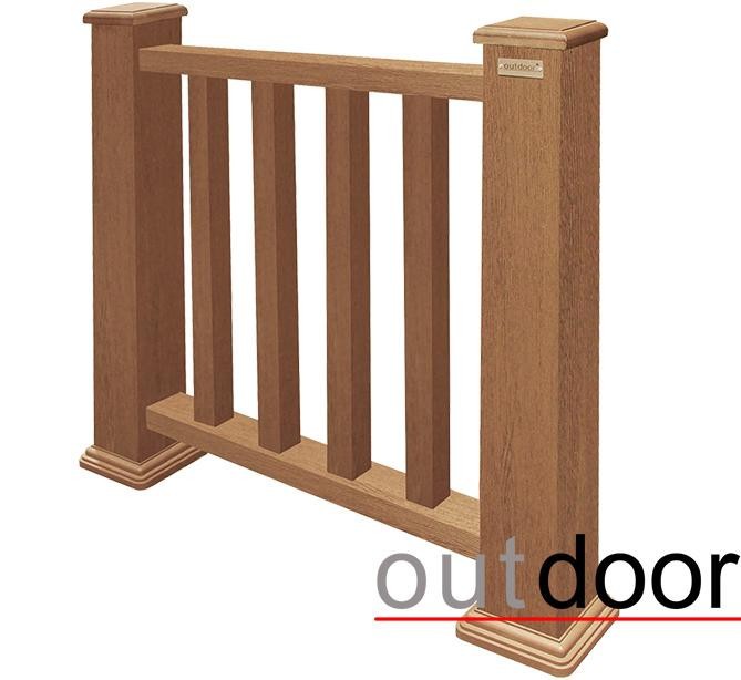 Ограждение из ДПК Outdoor Классик 3D STORM дубовый. купить в Белгороде