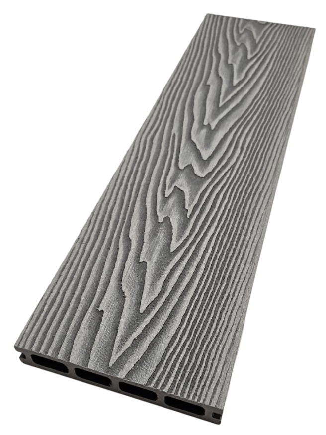 Террасная доска ДПК NanoWood 3D Double Серый купить в Белгороде