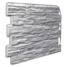 Фасадная панель FineBer Скол, Светло-серый