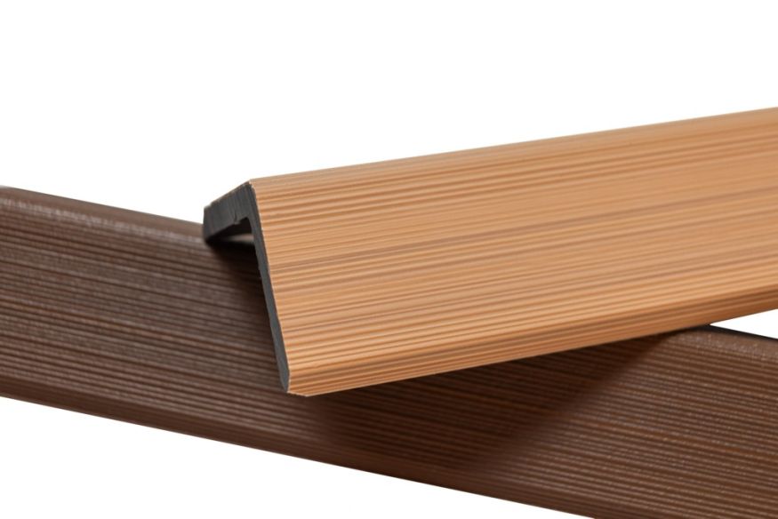 Уголок торцевой Ecodecking Скай коэкструзия Бук купить в Белгороде