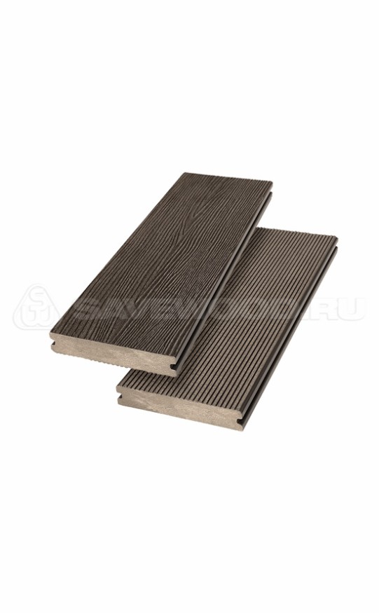 Террасная доска ДПК SaveWood, SW Abies (R), Темно-коричневый купить в Белгороде