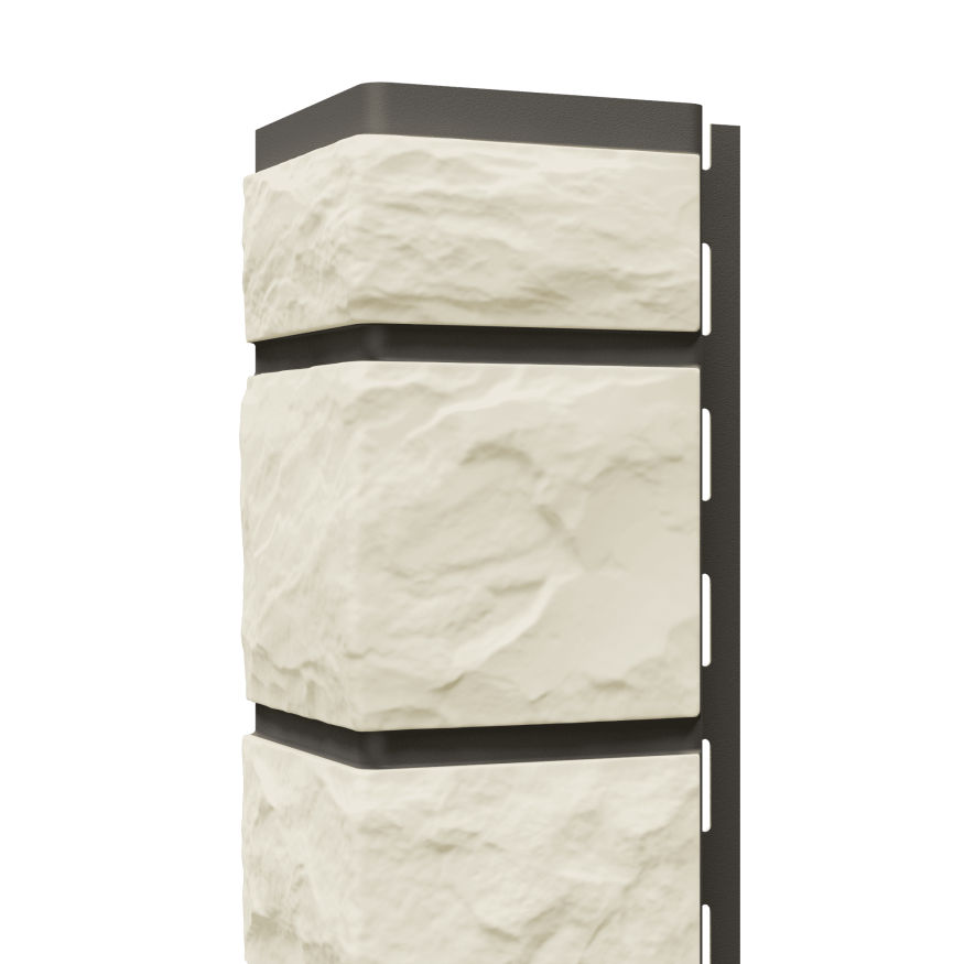 Наружный угол Доломит, Коллекция Брусчатка Доломит, Слоновая кость купить в Белгороде