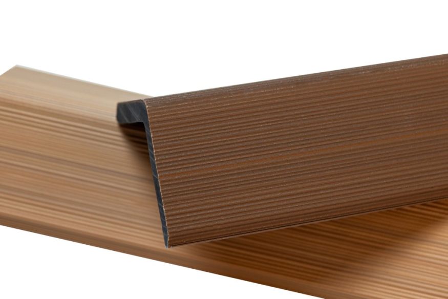 Уголок торцевой Ecodecking Скай коэкструзия Тик купить в Белгороде