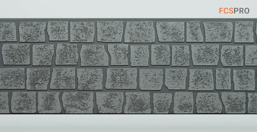 Фиброцементные панели FCS Simple АА2 (под камень) купить в Белгороде