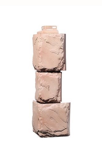 Угол Фасадного Облицовочного Материала Серии «Камень крупный» Цвет Терракота купить в Белгороде